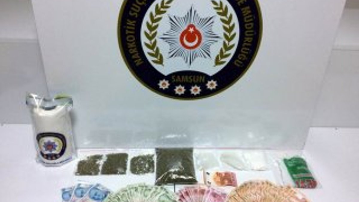 Samsun'da anne ve 2 oğlu uyuşturucudan gözaltına alındı