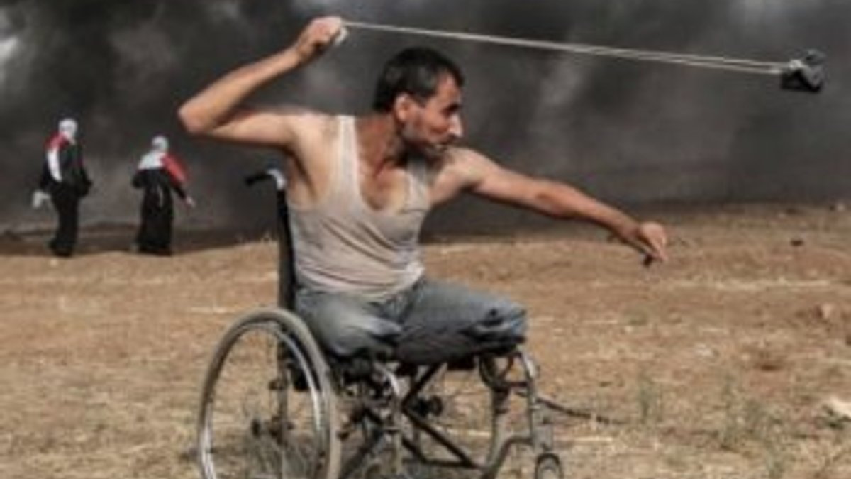 Direnişin tekerlekli sandalyeli sembolü Salah şehit oldu