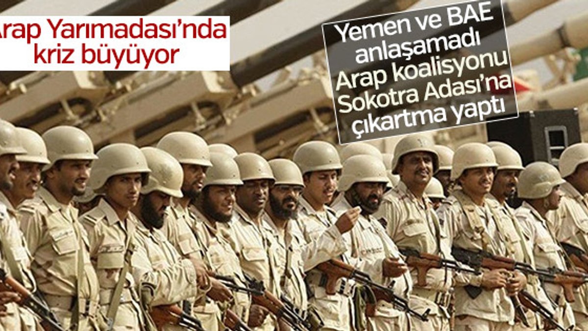 Arap koalisyonu Yemen krizi için asker gönderdi