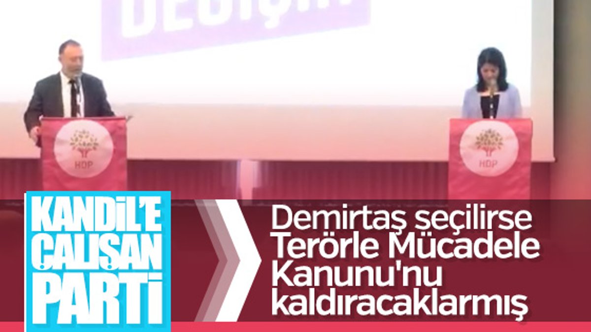 HDP'nin seçim vaadi: Terörle mücadeleyi kaldıracağız