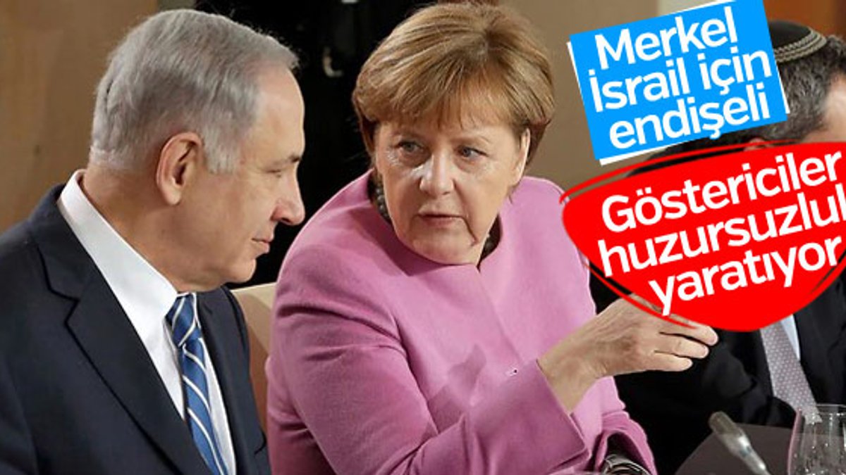Merkel, Netanyahu ile Kudüs'ü görüştü
