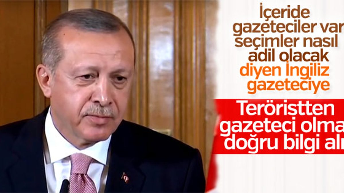 Erdoğan'dan gazeteciye tepki: Haber kaynaklarınız yanlış