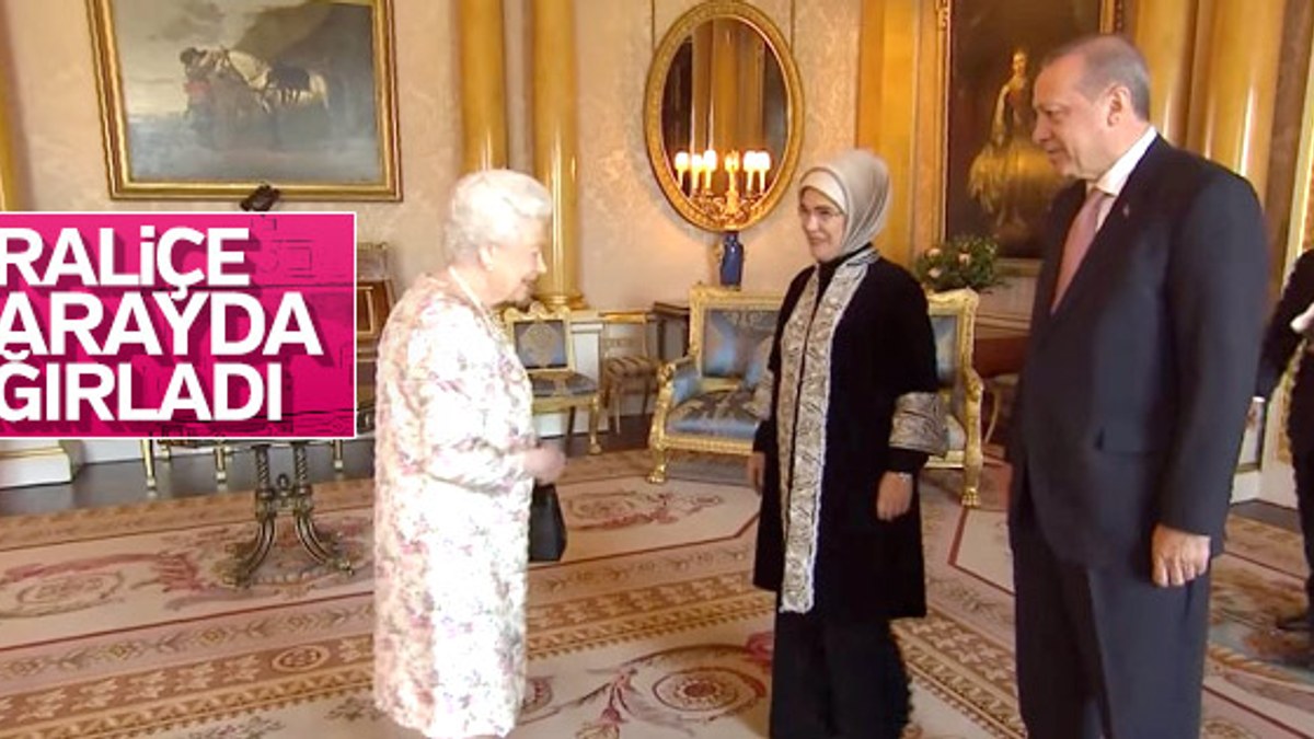 Cumhurbaşkanı Erdoğan Kraliçe Elizabeth ile görüştü