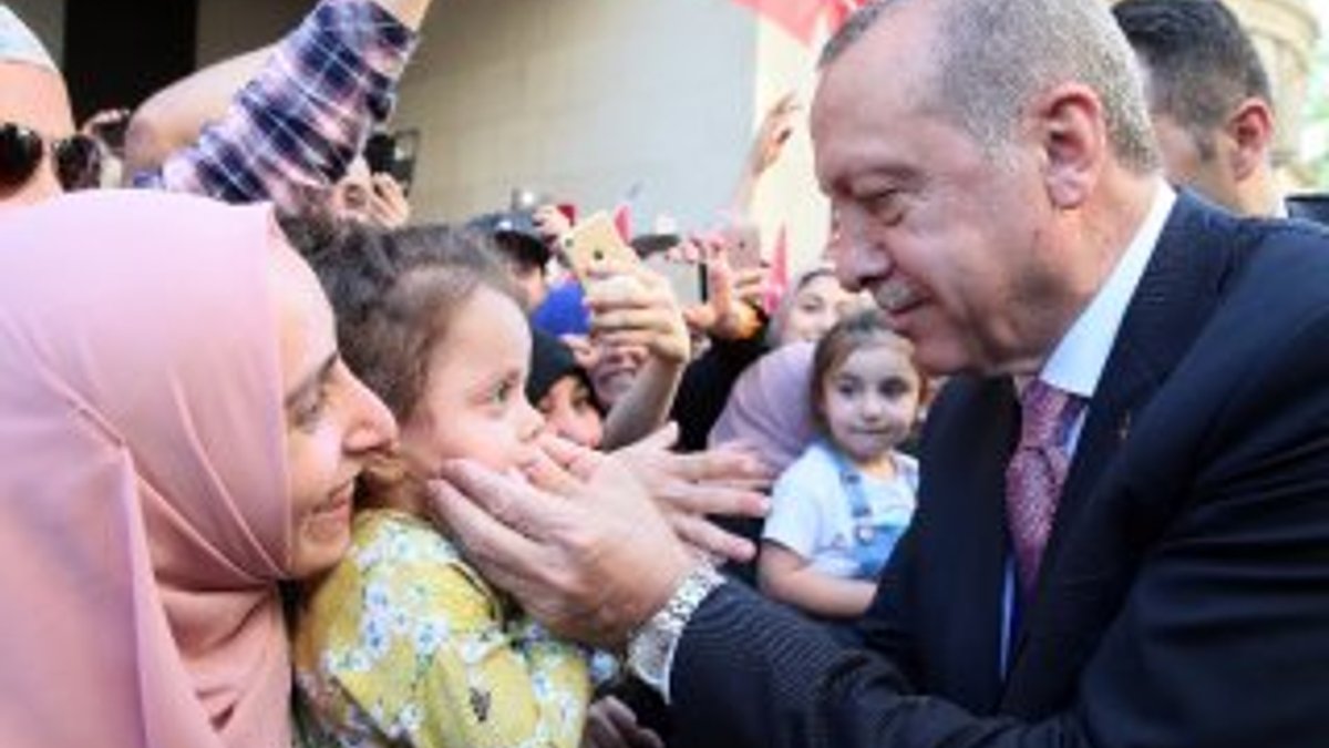 Cumhurbaşkanı Erdoğan’a Londra’da sevgi seli