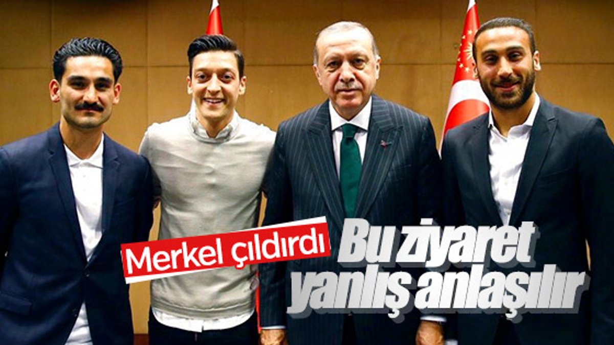 Merkel'den Erdoğan'ı ziyaret eden Mesut ve İlkay'a baskı