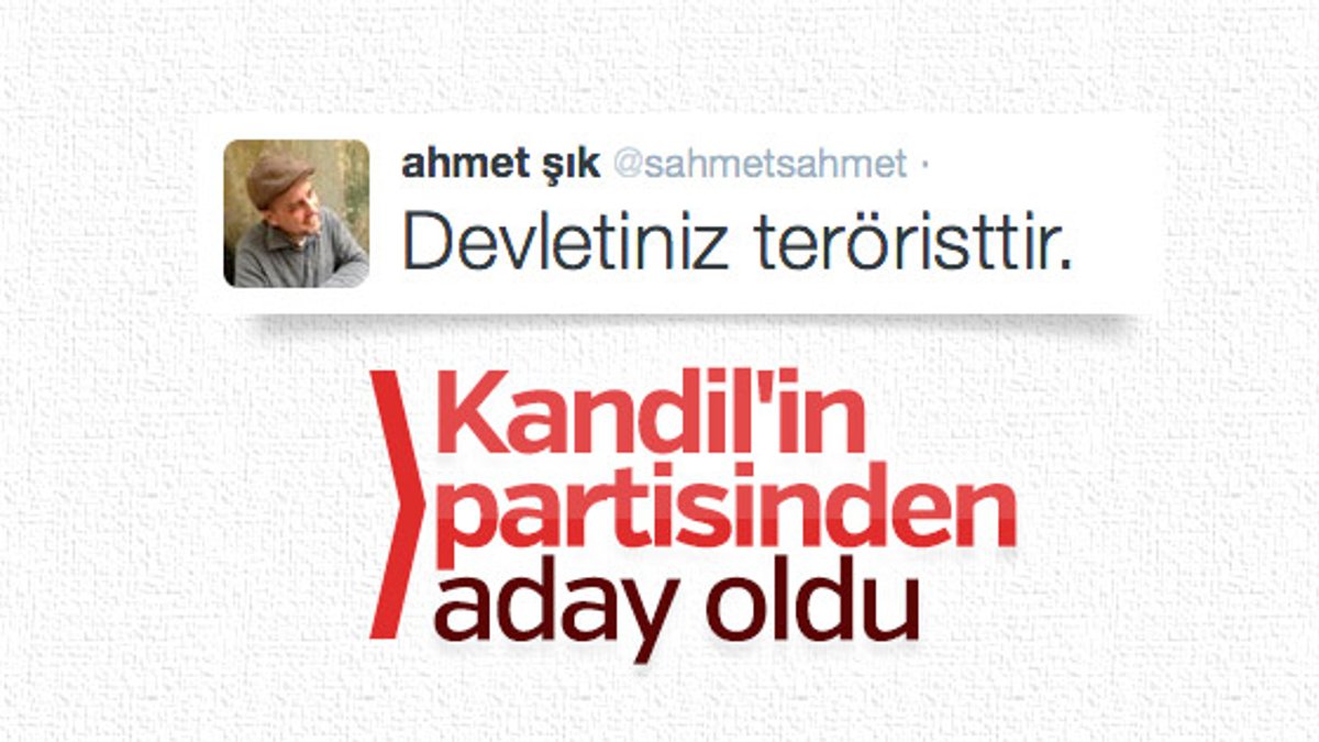 Ahmet Şık HDP'den aday oldu