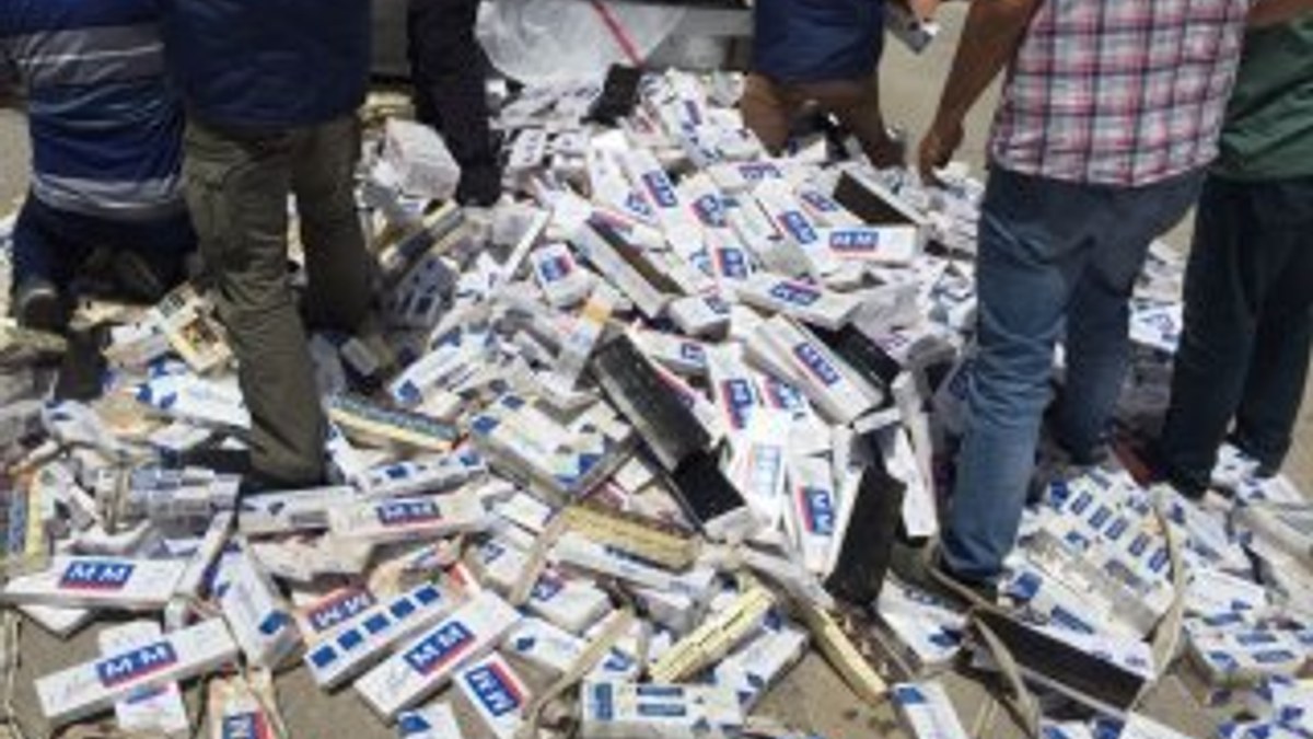 Tır dorsesinde 18 bin paket kaçak sigara yakalandı