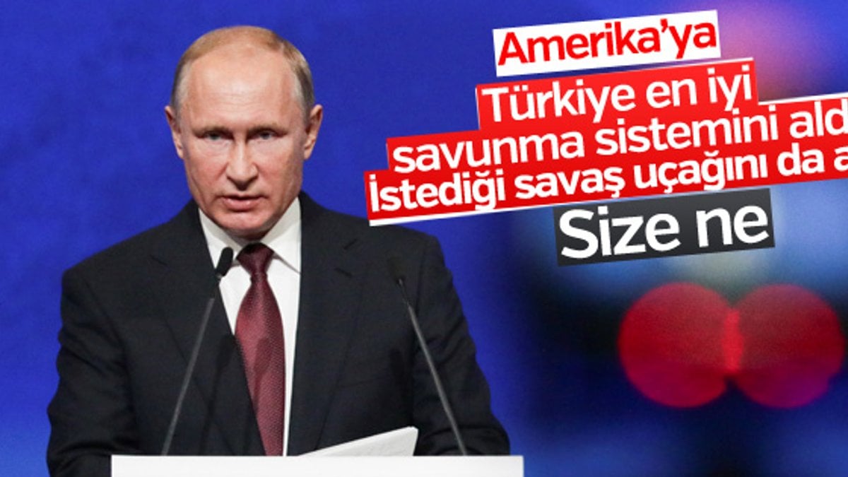 Putin: Türkiye savaş uçağında çıkarlarını gözetecektir