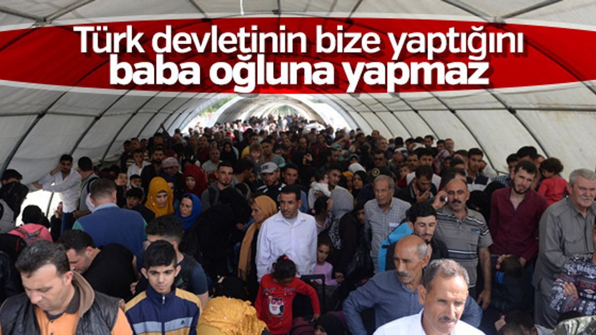 Suriyeliler Türk devletine minnettar