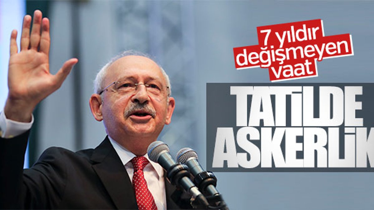 Kılıçdaroğlu'nun askerlik süresi vaadi: 3'er ay olacak