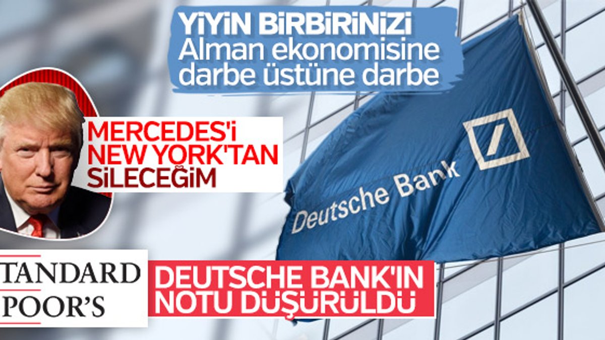 Amerikalılar Deutsche Bank'ın notunu düşürdü