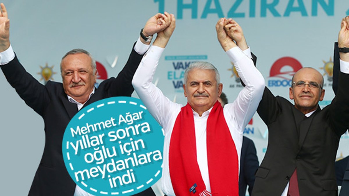 Mehmet Ağar AK Parti mitinginde