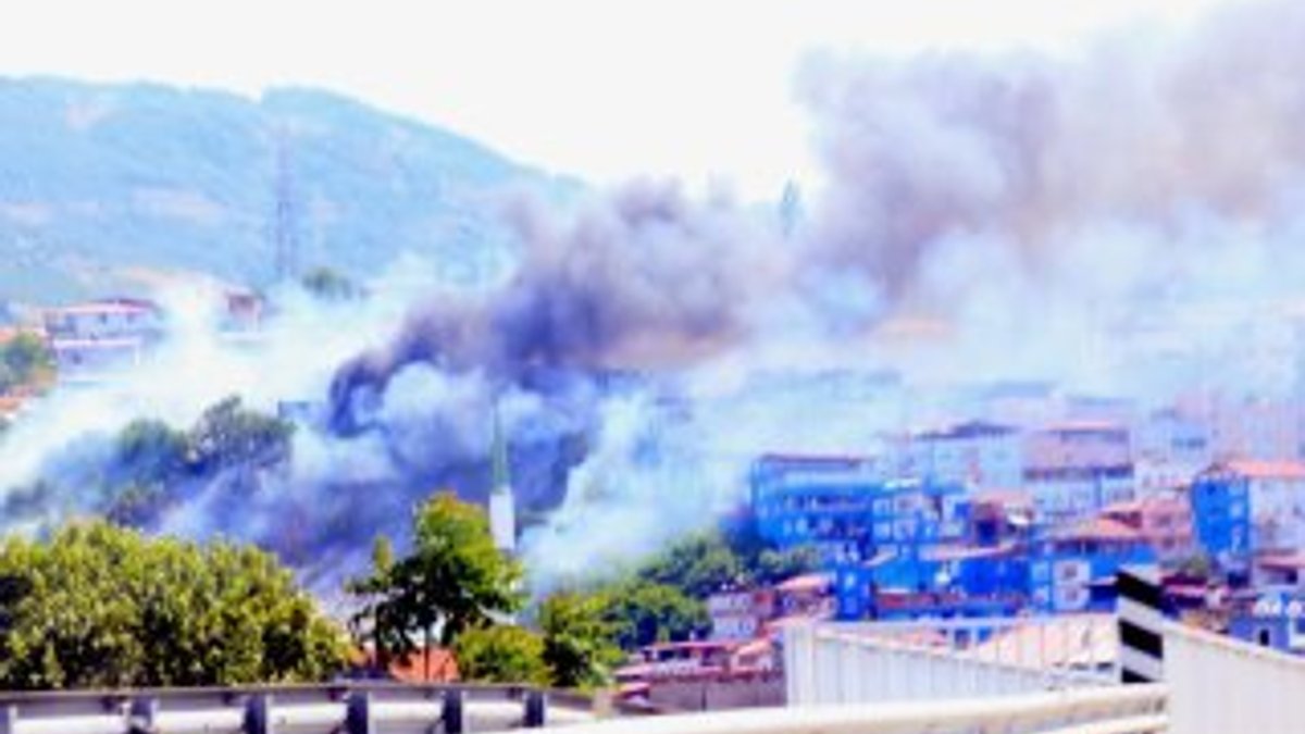 Samsun'da çocuklar yangın çıkardı