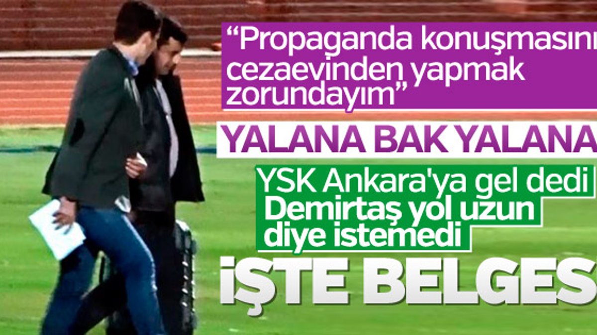Demirtaş'ın TRT konuşması cezaevinde çekilecek