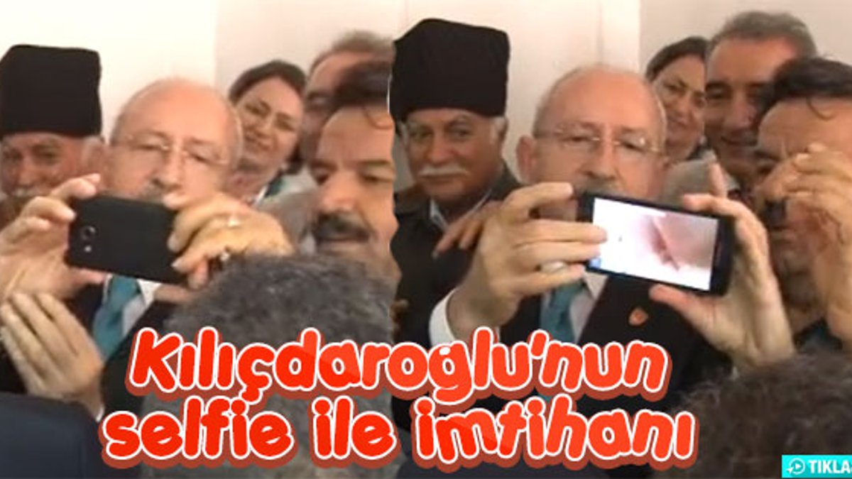 Kılıçdaroğlu'nun selfie mücadelesi