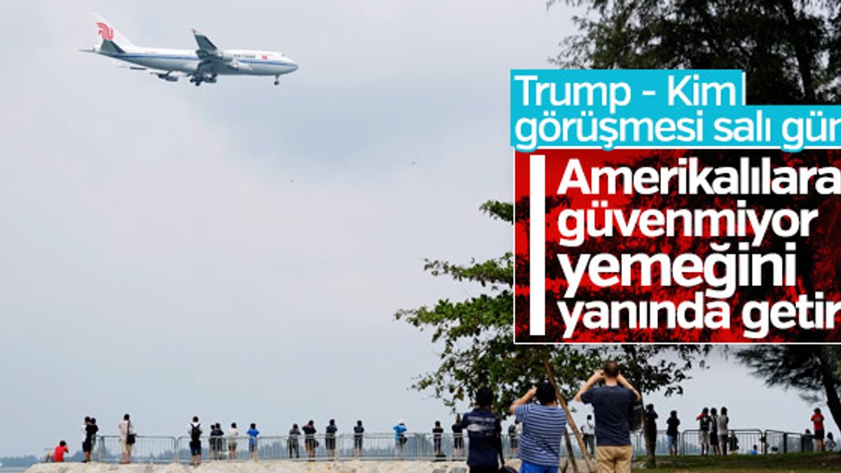 Kim Trump'la görüşmek için Singapur'a gitti