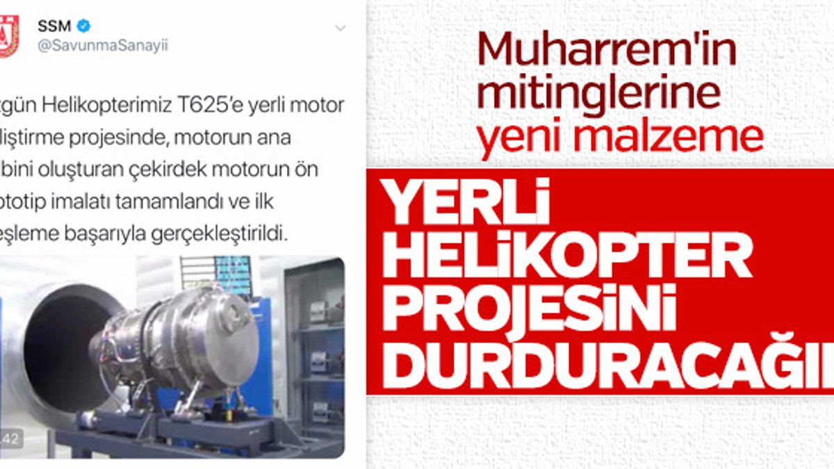 Türkiye'nin ilk yerli türbin motoru başarıyla test edildi