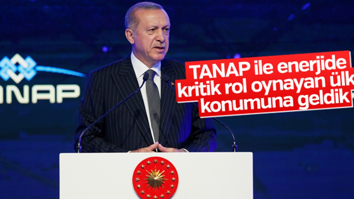 Erdoğan TANAP açılışında konuştu