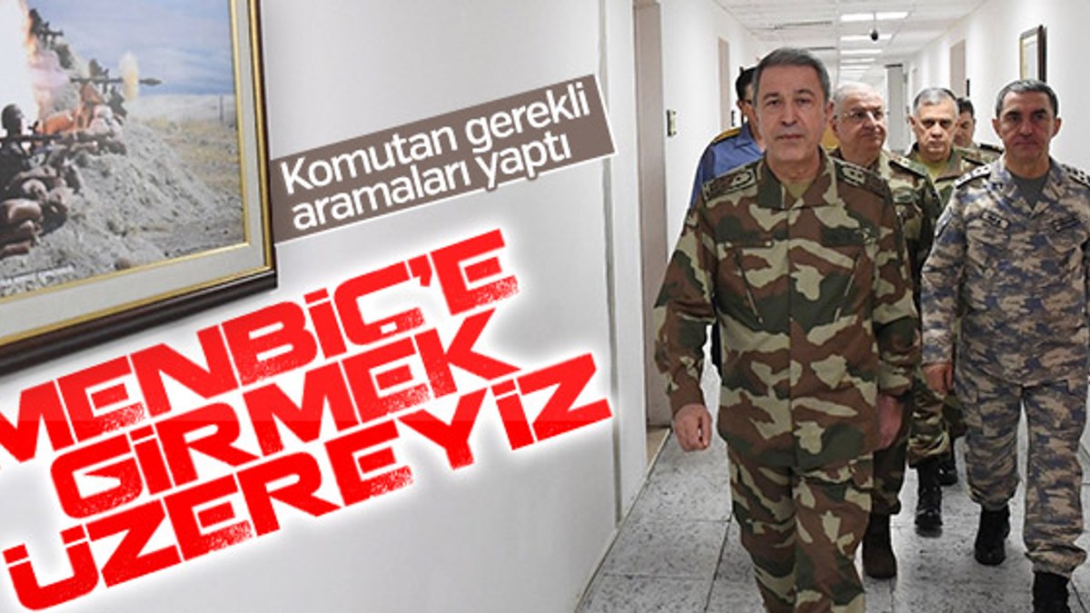 Türk askeri Menbiç'e girmeyi bekliyor