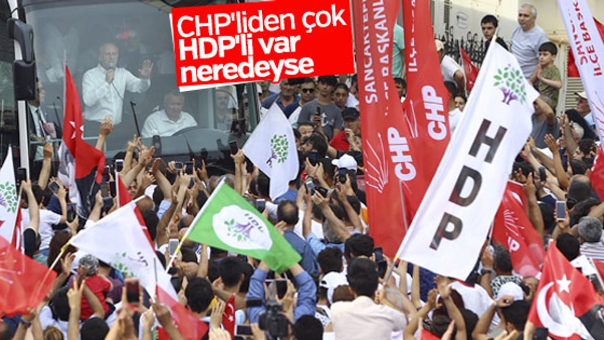 HDP'liler Muharrem İnce'nin Sancaktepe mitinginde