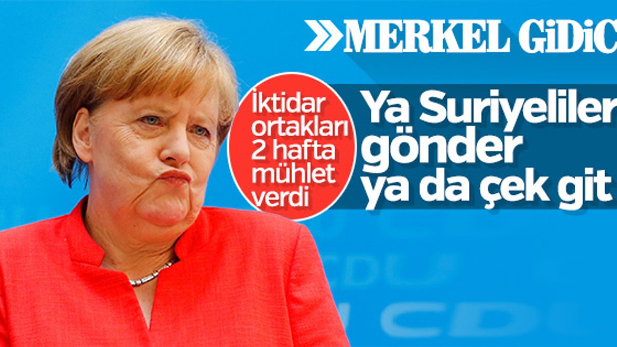 Merkel için geri sayım başladı: CSU rest çekti