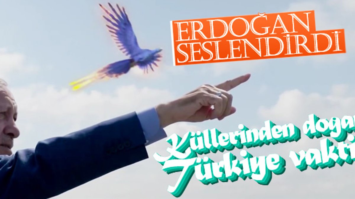 Erdoğan ve AK Parti'nin zümrüdüanka temalı reklamı