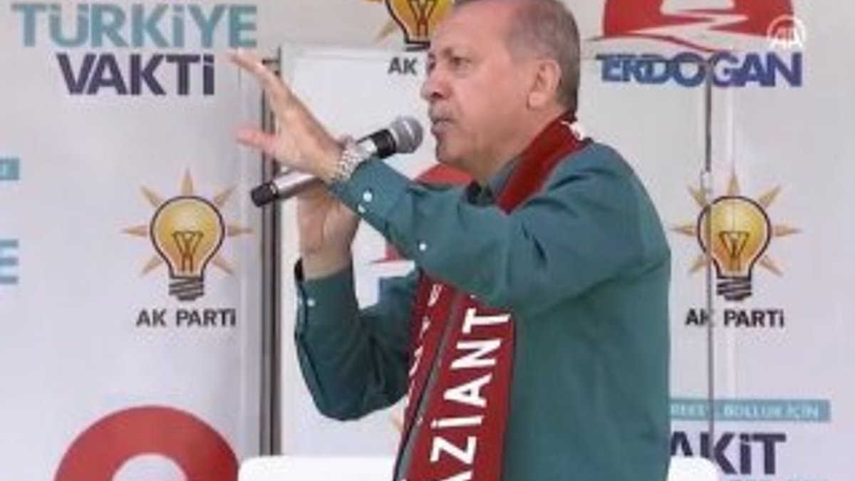 Cumhurbaşkanı Erdoğan'ın Gaziantep konuşması