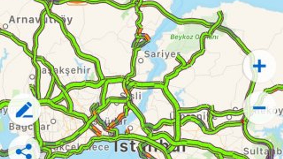 Seçim günü İstanbul'da yollar boşaldı