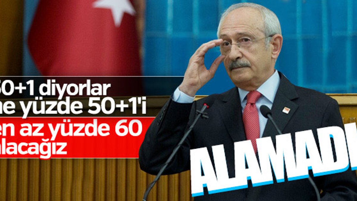 Kılıçdaroğlu'nun 'en az yüzde 60' hedefi yarıda kaldı