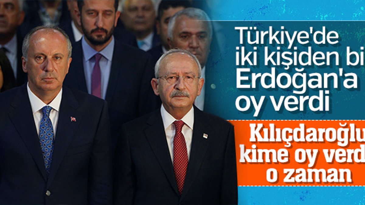 Türkiye'de iki kişiden birinin tercihi Erdoğan