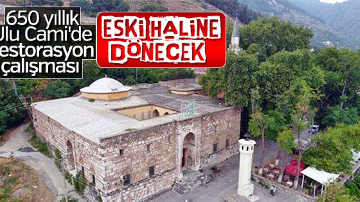 Ulu Cami'yi kurtarma restorasyonu