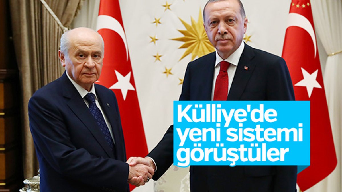 Cumhurbaşkanı Erdoğan MHP Lideri Bahçeli görüşmesi