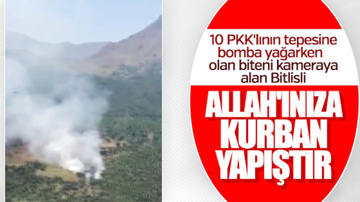 Bitlis'teki operasyon anı amatör kameralara yansıdı