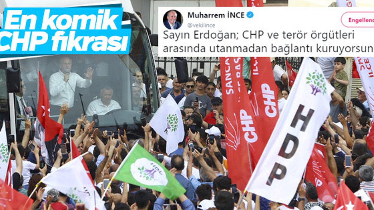 İnce'nin Erdoğan'ın terör eleştirisine tepkisi