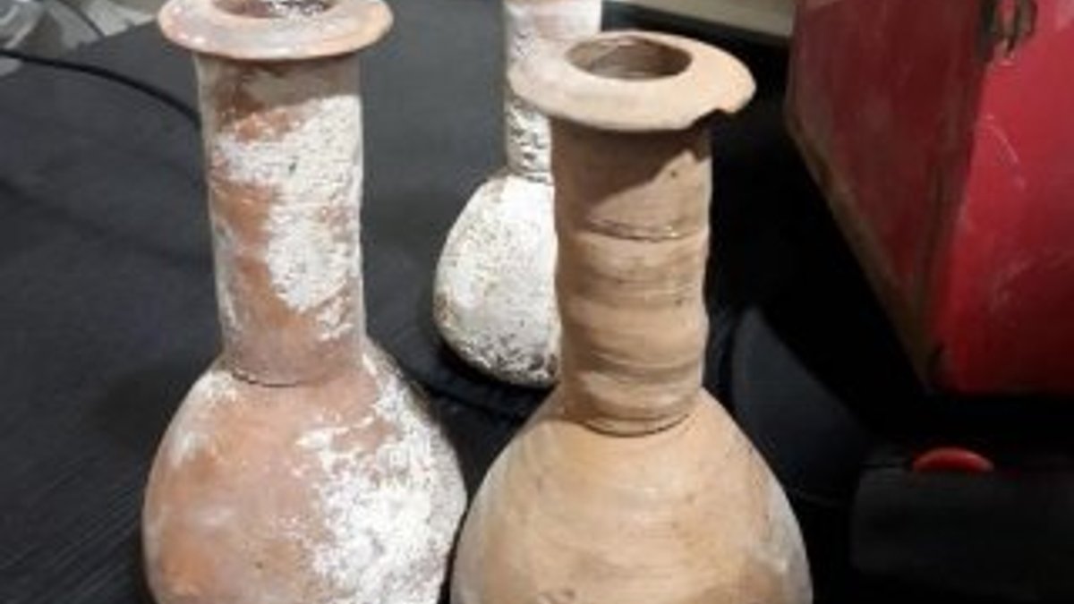 Karabük'de Roma döneminden gözyaşı şişeleri bulundu
