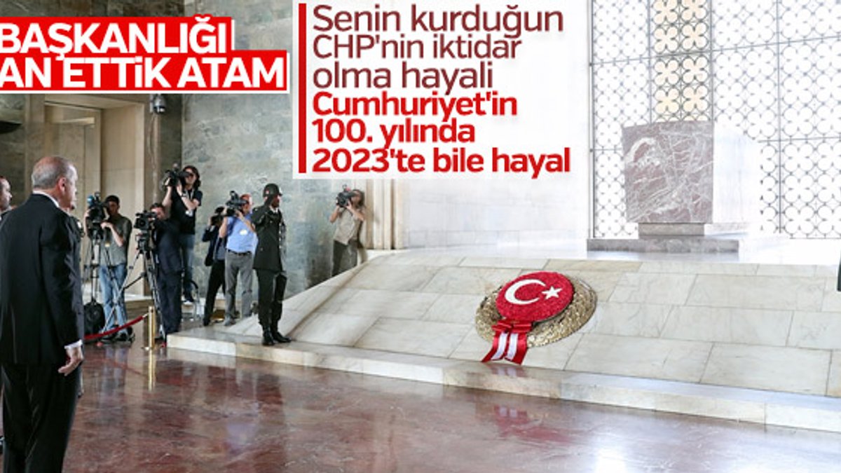 Cumhurbaşkanı Erdoğan Anıtkabir'e gitti