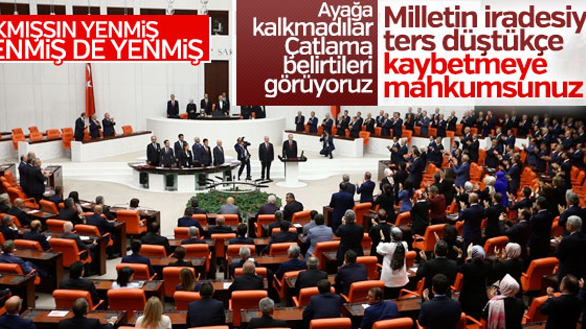 Erdoğan'ın yemininde CHP'liler ayağa kalkmadı