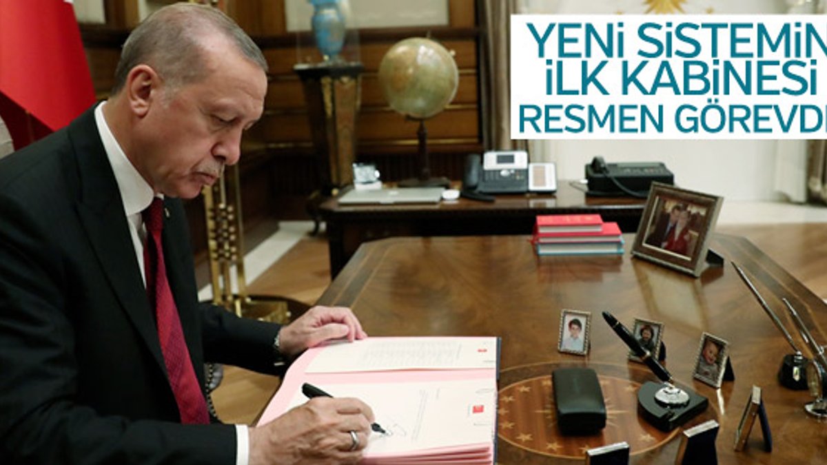 Cumhurbaşkanı Erdoğan yeni kabineyi onayladı