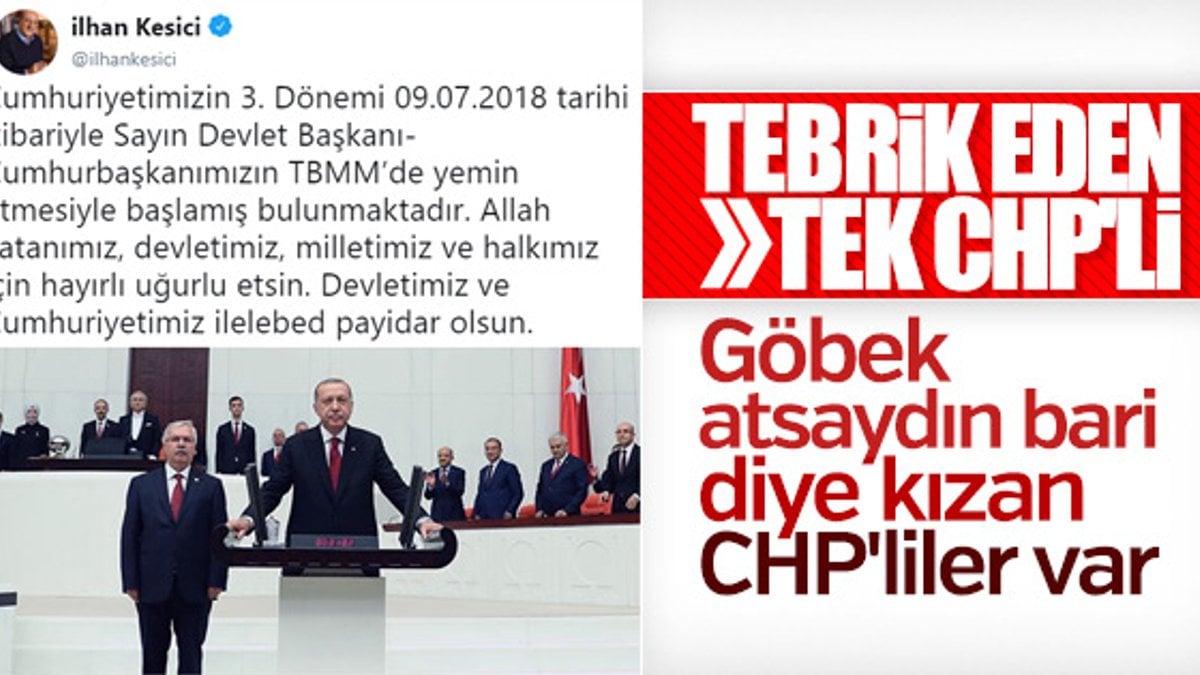 İlhan Kesici, Başkan Erdoğan'ı tebrik etti