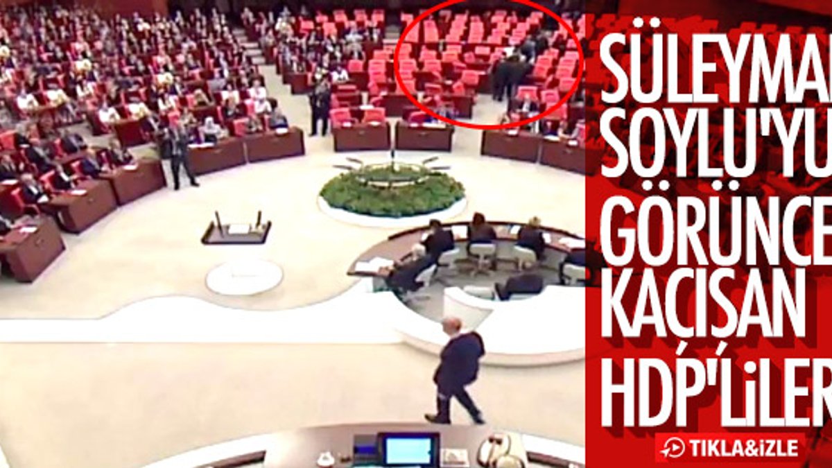 HDP'liler Süleyman Soylu'nun yeminini izlemedi