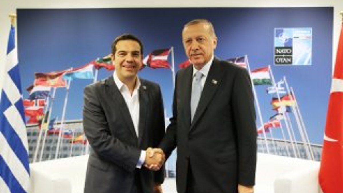 Erdoğan Brüksel'de Çipras ile bir araya geldi