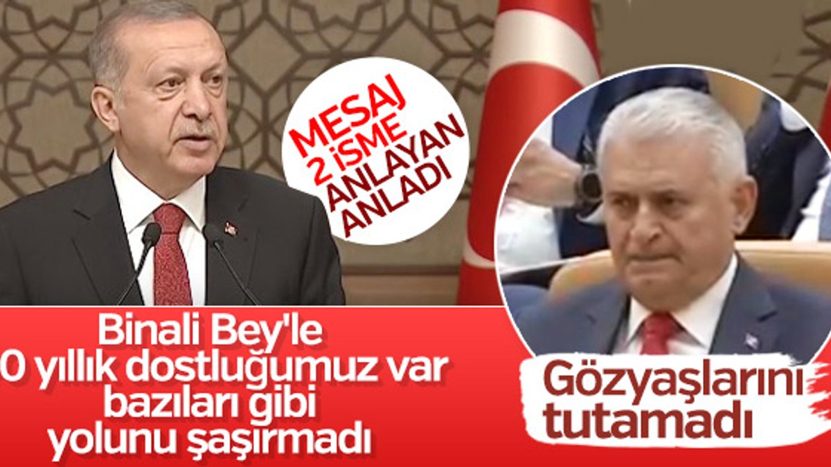 Başkan Erdoğan'dan Binali Yıldırım'ı duygulandıran sözler
