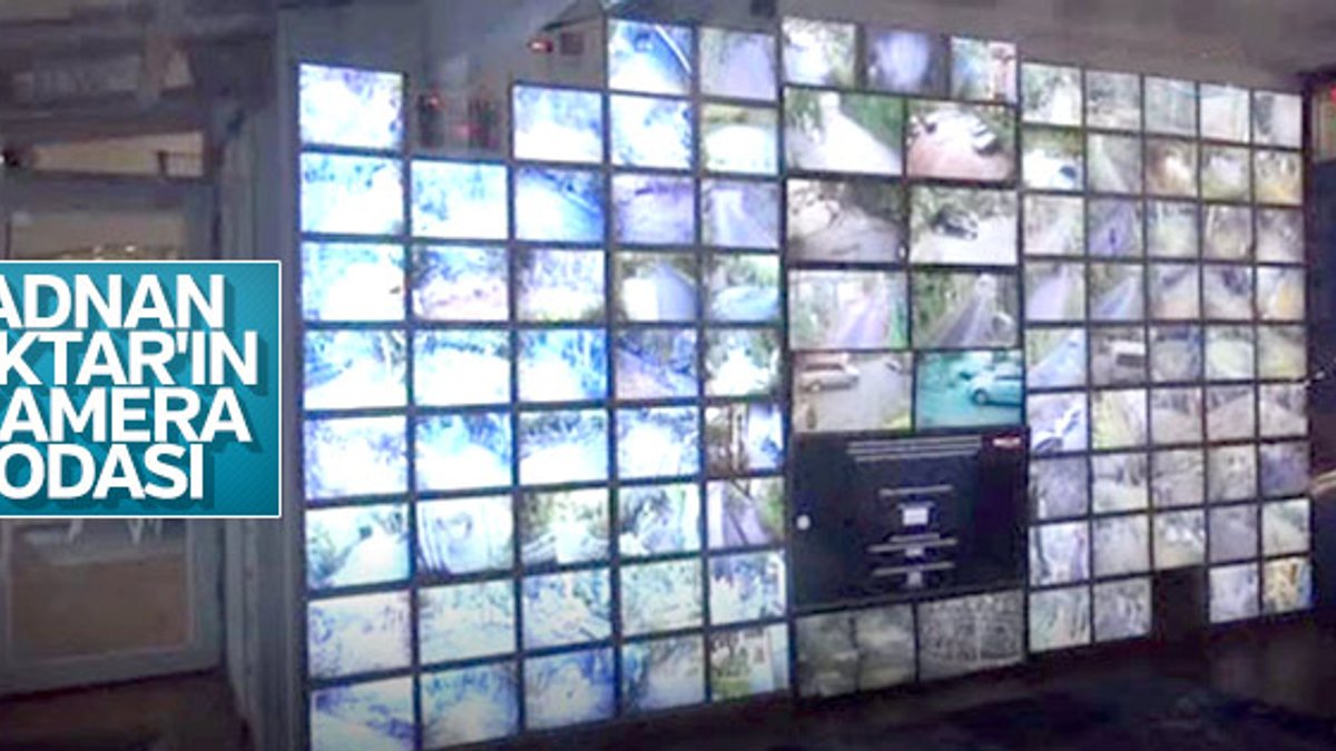 Adnan Oktar'ın 98 ekranlı kamera odası