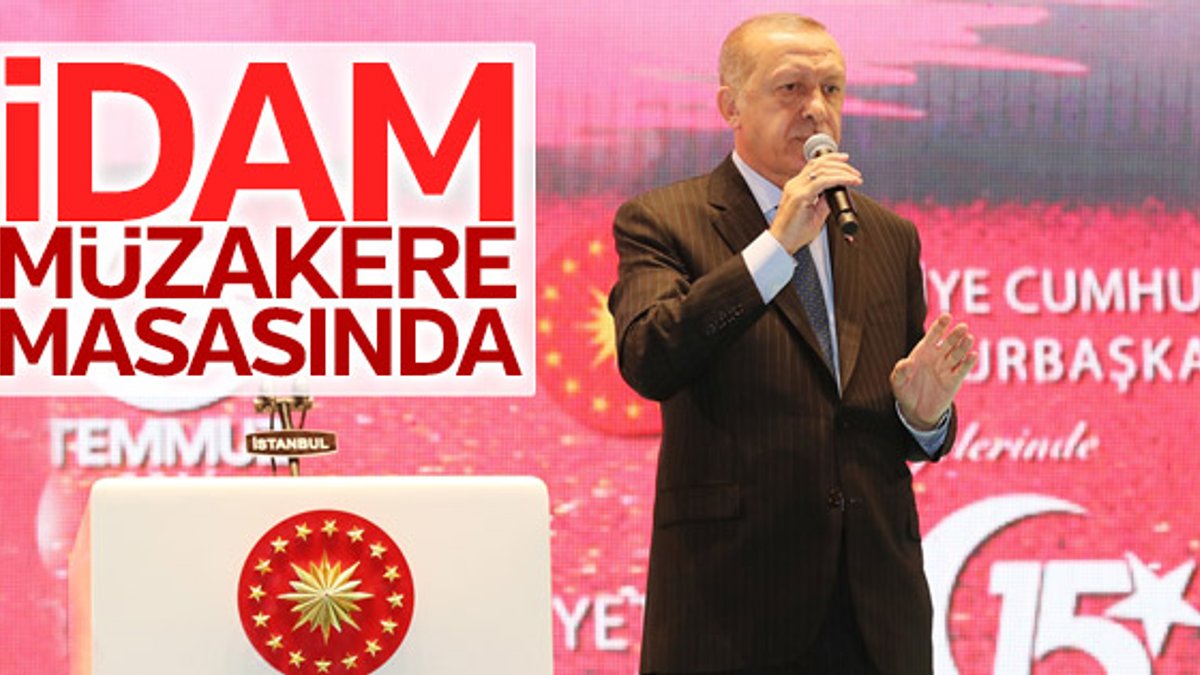 Başkan Erdoğan'ın Şehitler Köprüsü'ndeki konuşması