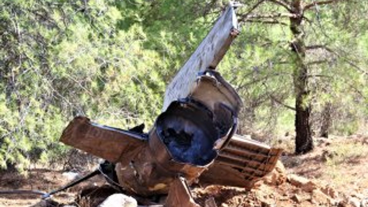 Gaziantep'te roket parçası enkazı bulundu