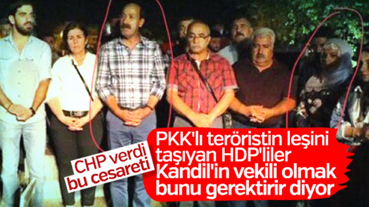 PKK cenazesine katılan HDP'lilerin küstahlığı