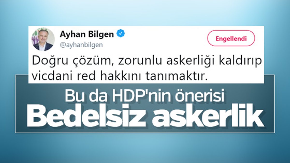 HDP vicdani ret istiyor