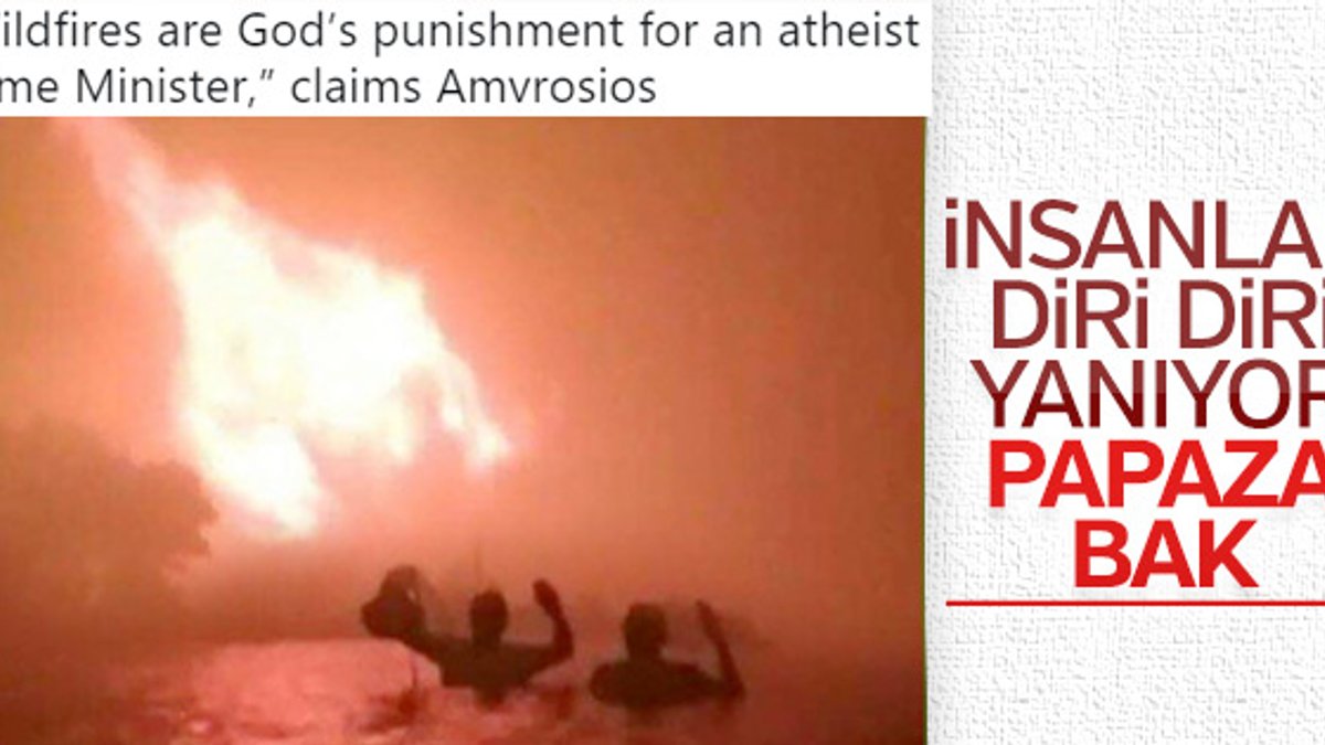 Başpiskopos Amvrosios: Yangının nedeni ateist Çipras