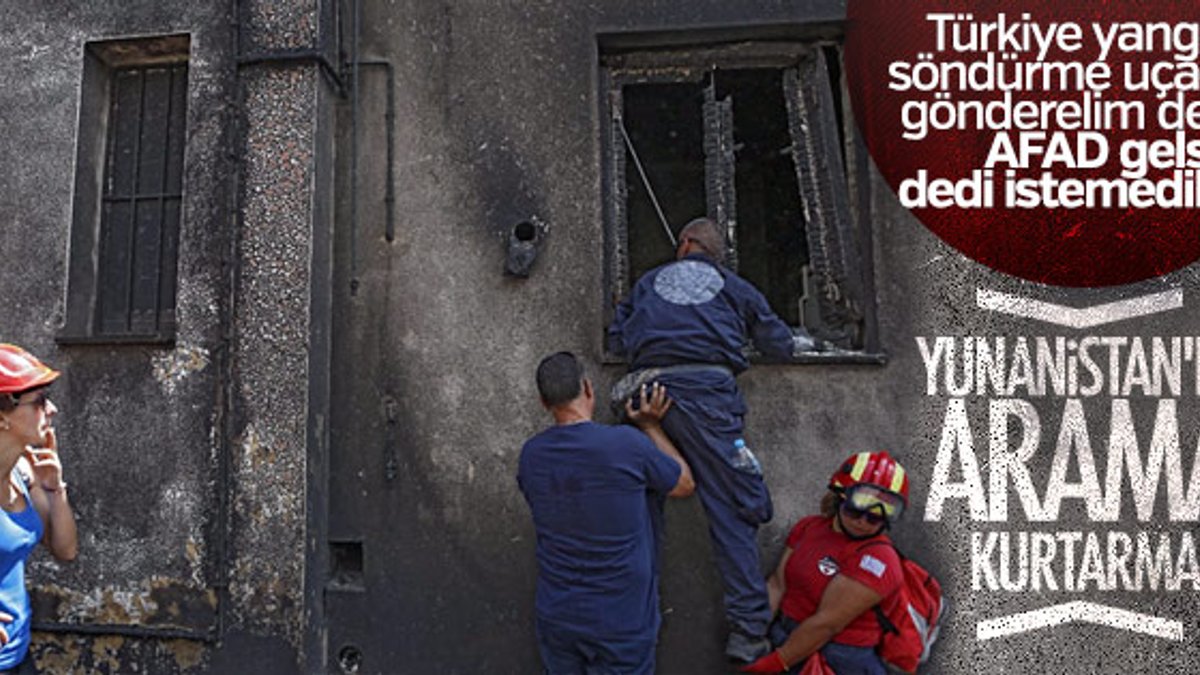 Yunan kurtarma ekiplerinin acizliğini gösteren fotoğraf