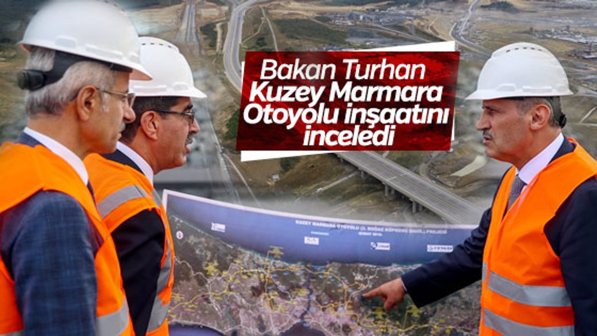 Kuzey Marmara Otoyolu inşaatının son hali görüntülendi